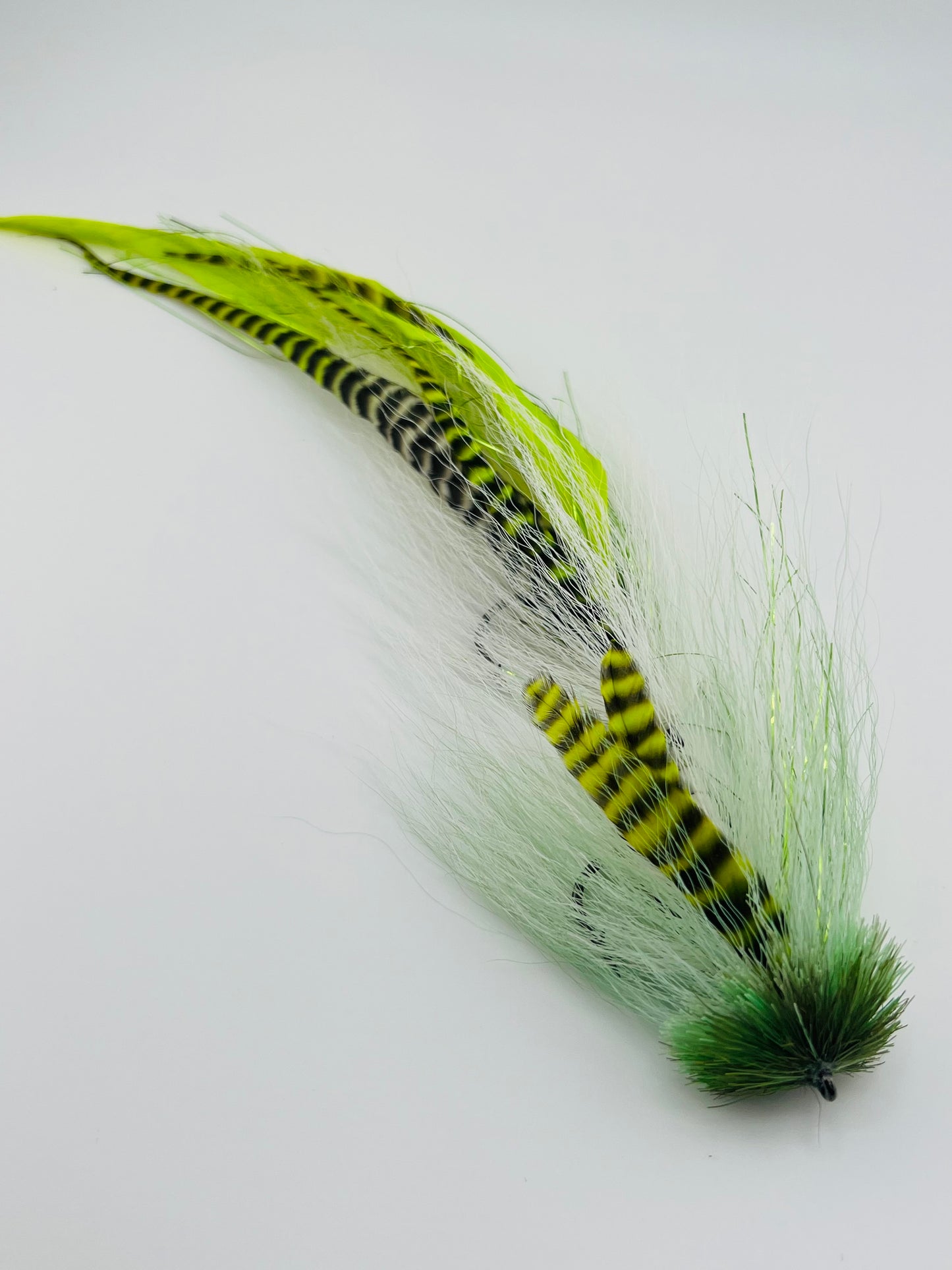 Double Buford in Green /Chartreuse - Lacquerhed Flies