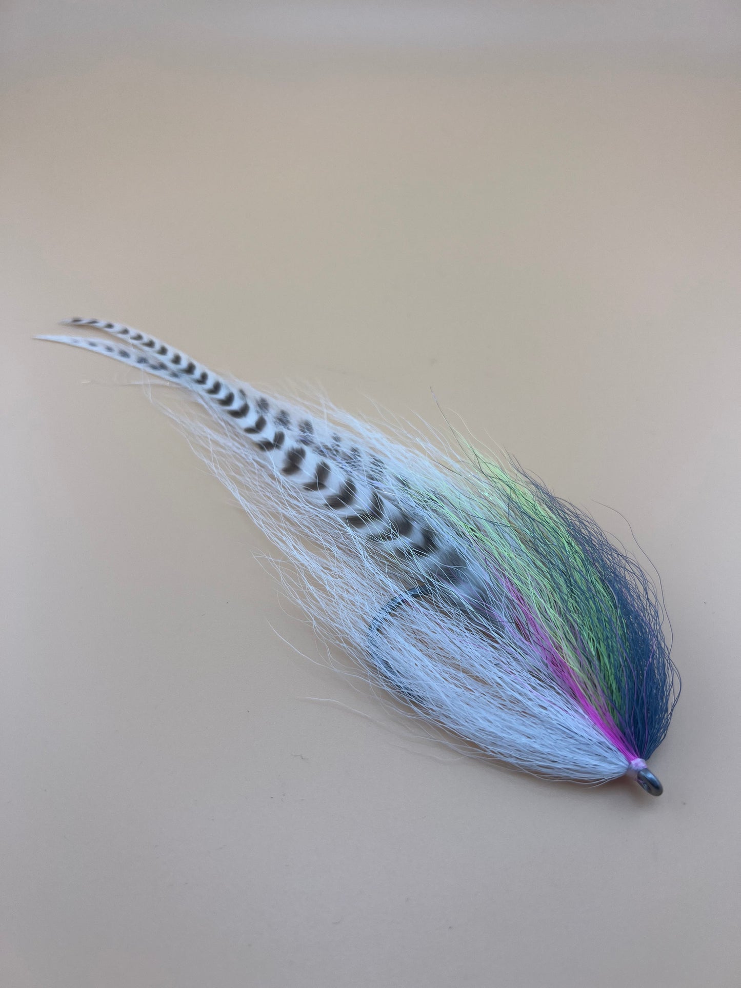 8" Hollow Fleye in Grey / Chartreuse / Pink - Fritz Miller