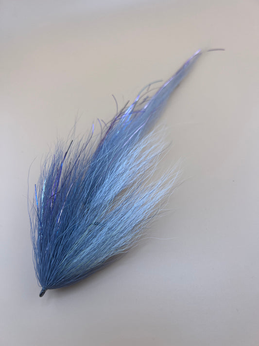 Single Esox Deceiver in Grey - Lacquerhed Flies