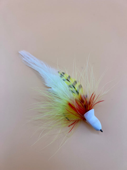 Finesse Swingin D - White / Yellow - SWVA Fly Tying
