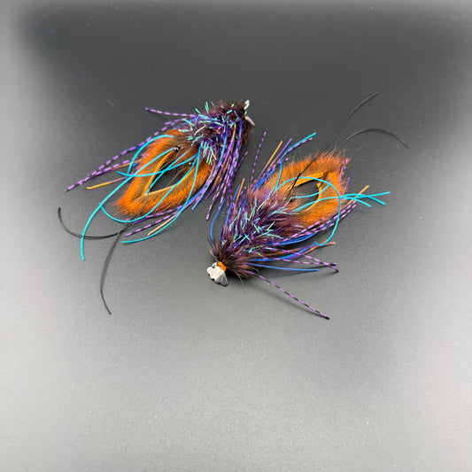 Realistic Feather Craw in PB&J / Silver Tail - Brandon Reaser