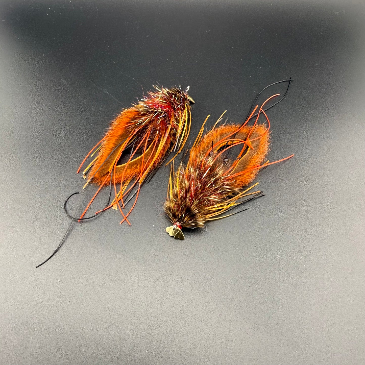 Realistic Feather Craw in Craw Red / Gold Tail - Brandon Reaser