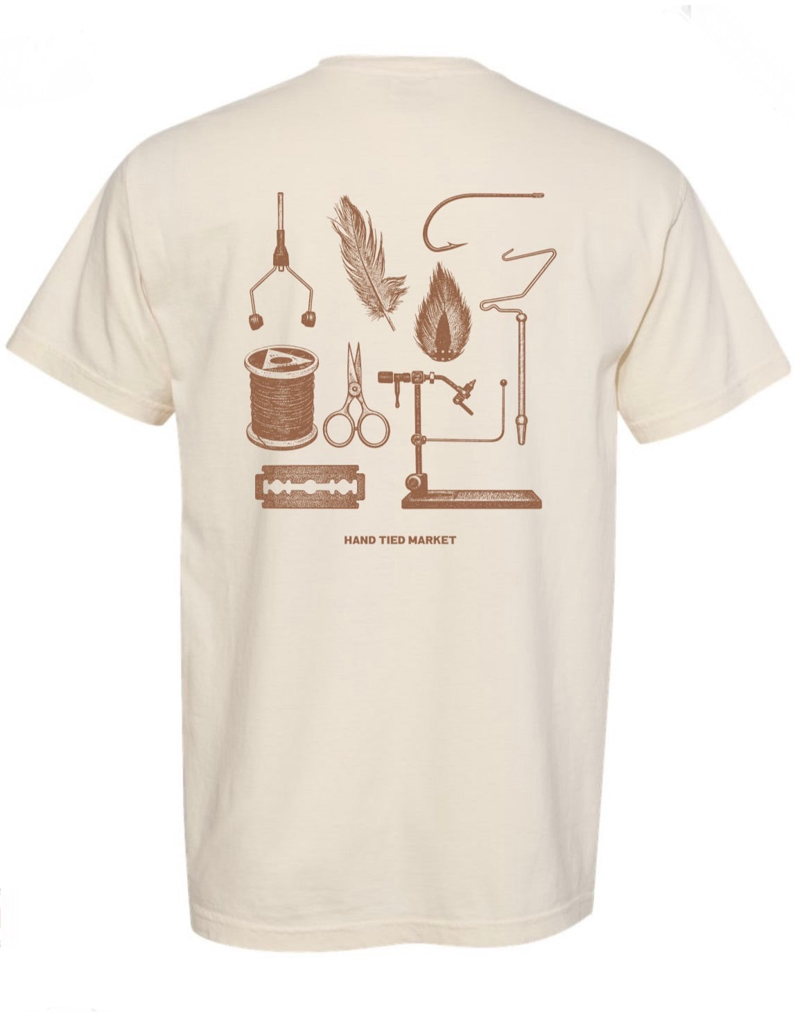Tyin Tools T-Shirt in Ivory / Brown