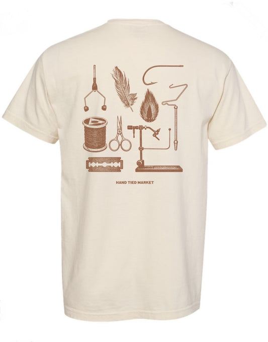 Tyin Tools T-Shirt in Ivory / Brown