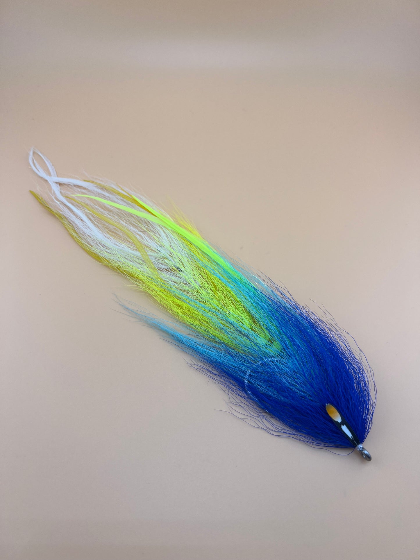 Shanked Beast in Blue / Chartreuse / White 11 inch - Fritz Miller