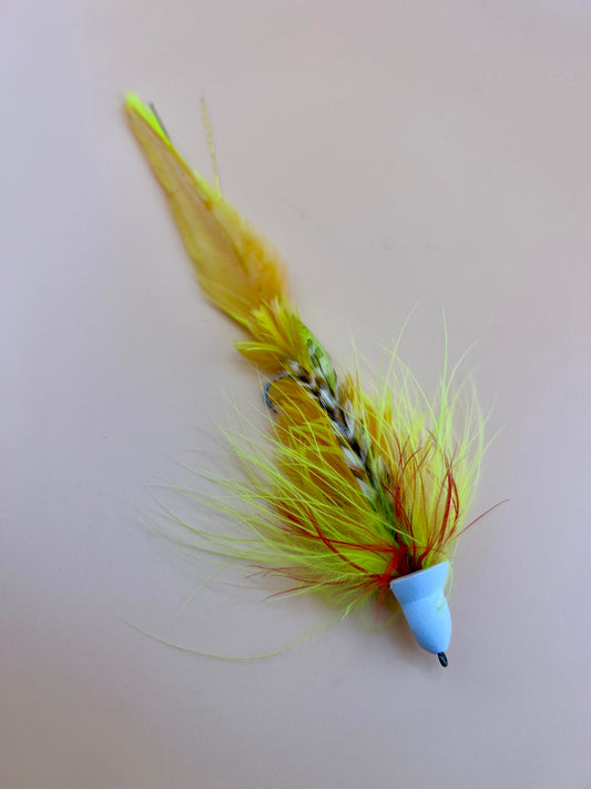 Swingin D 2.0 in Chartreuse/Sucker Orange - SWVA Fly Tying