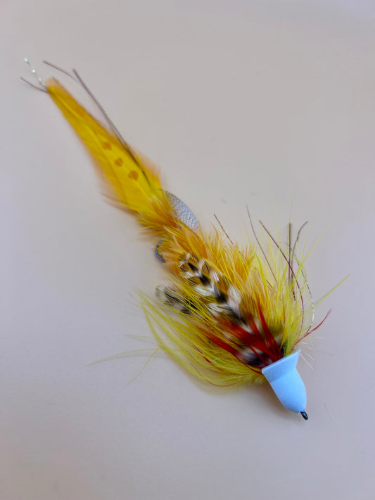 Swingin D 2.0 in Mustard / Sucker Orange - SWVA Fly Tying